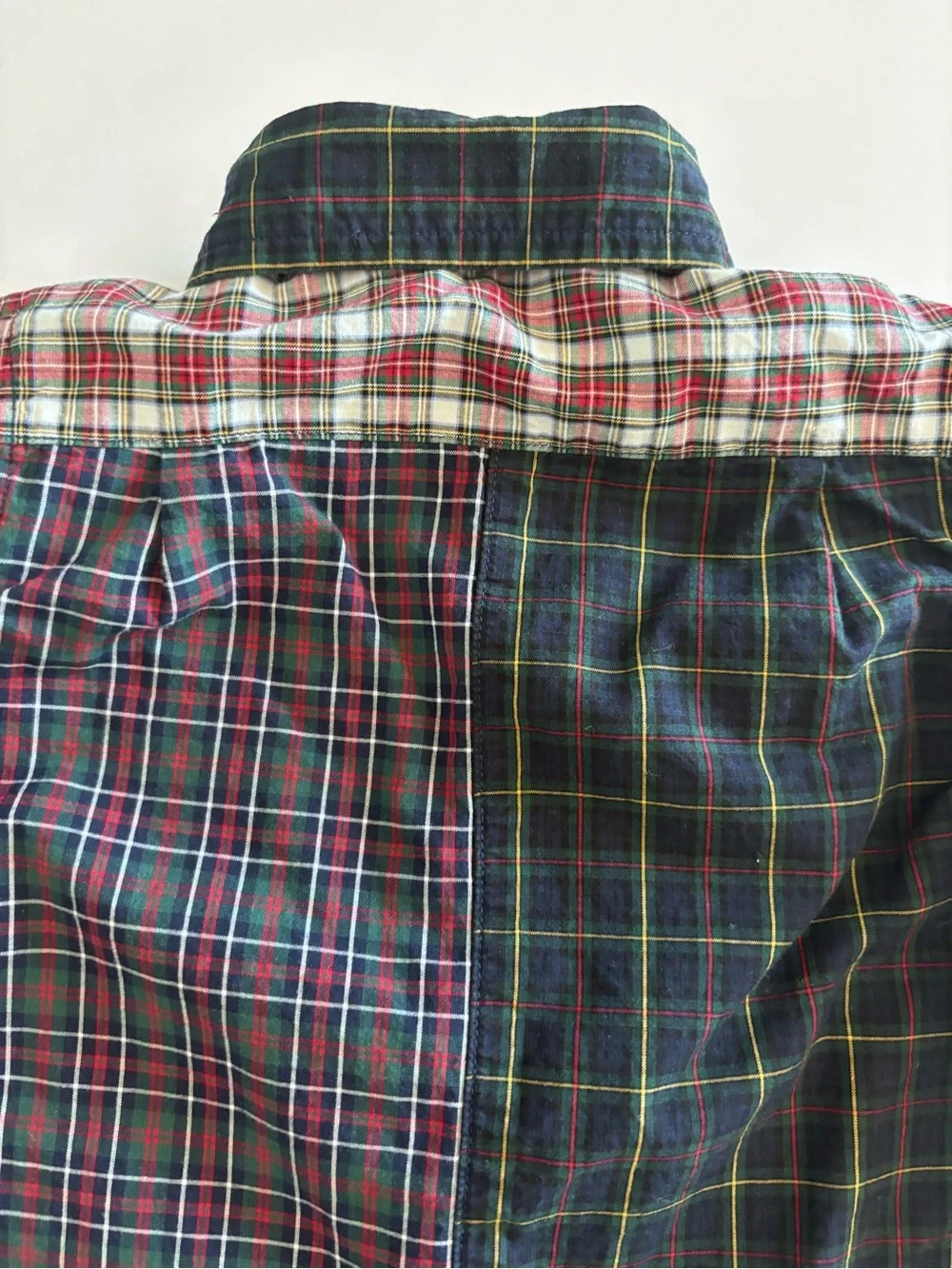 RALPH LAUREN Plaid Cotton Poplin Fun Coverall Polo Button Down Size 6 Months